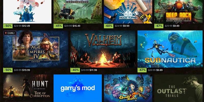 Steam Autumn Sale 2023 Big Discount Games