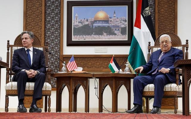 Surprise meeting in the West Bank Blinken and Abbas met