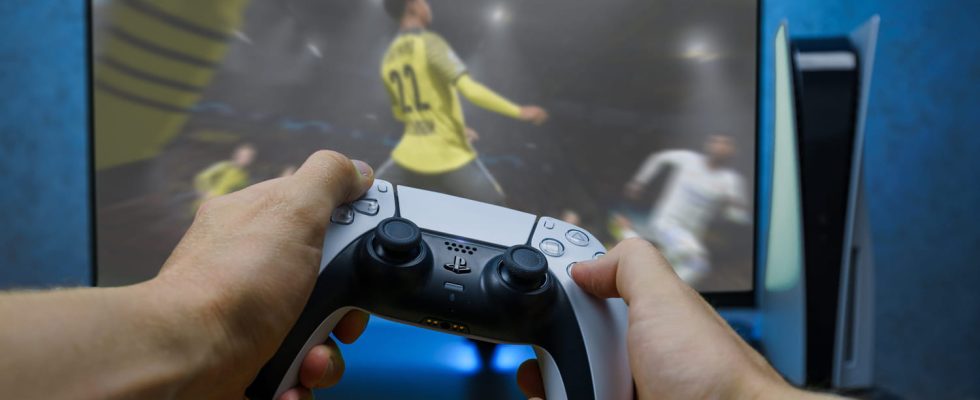 The PS5 and the EA SPORTS FC24 game for less