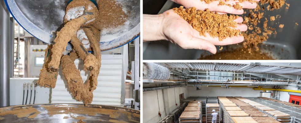 They reveal how bread is made in an industrial bakery