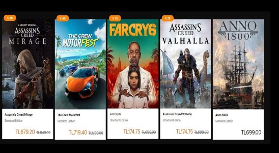 Ubisoft Store Black Friday Discounted Game List 2023