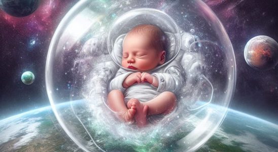 What would a baby born in space look like