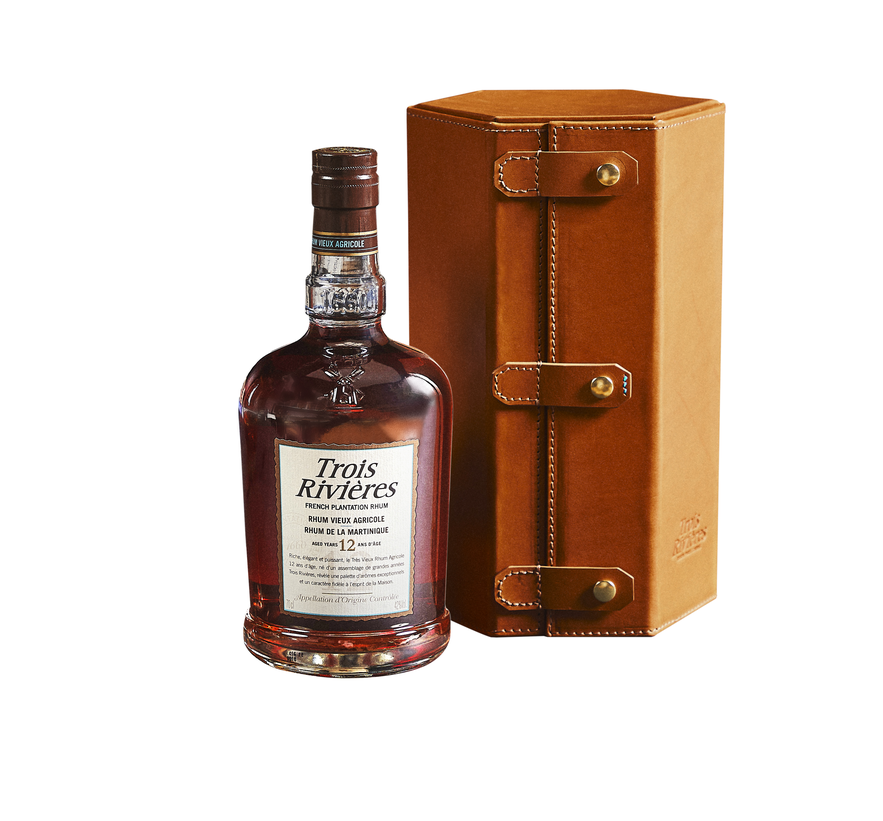 RHUM1 Trois Rivieres 12 years leather case