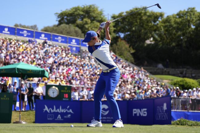 Carlota Ciganda, in the Solheim Cup.