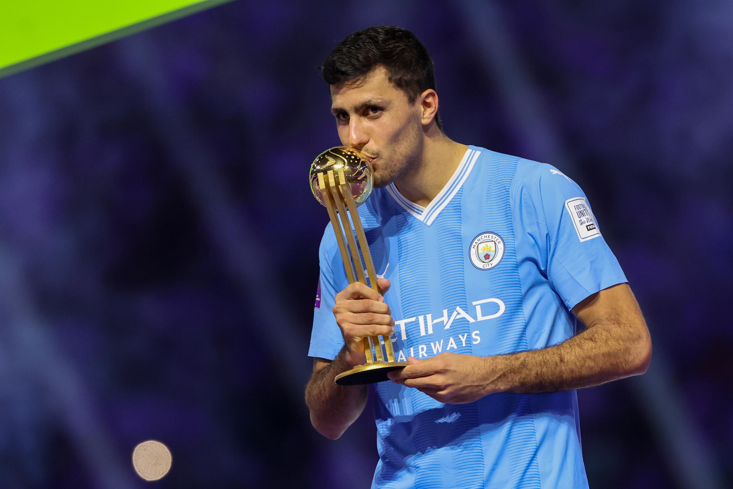 Manchester City's Spaniard Rodri voted best player of the Club World Cup, December 22, 2023 in Jeddah