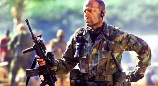 Action war film with Bruce Willis who was seriously injured