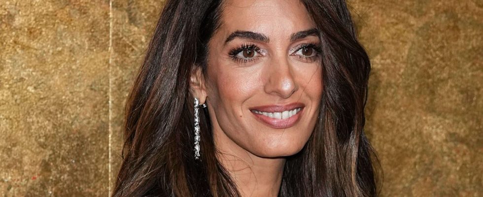 Amal Clooney has never had hair so shiny and we