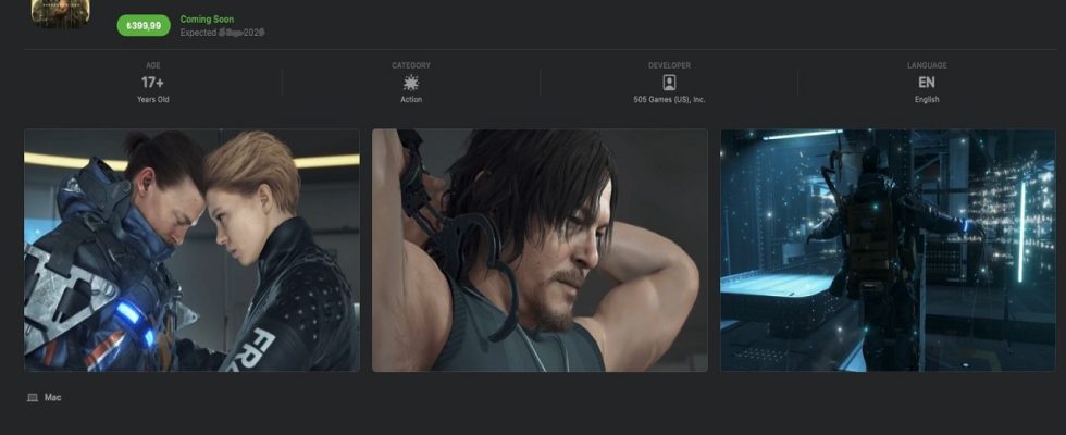Death Stranding DC Coming to Apple in Early 2024