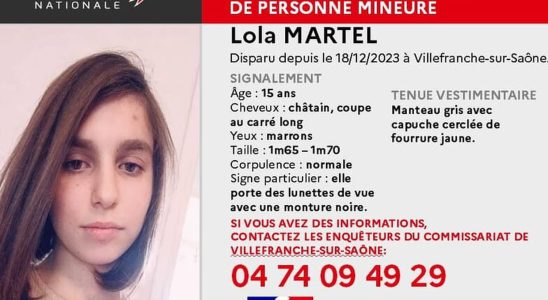 Disappearance in Villefranche sur Saone Lola a 15 year old teenager untraceable since December