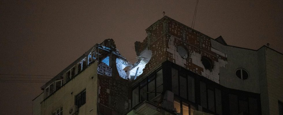 Drones crashed into high rises in Kyiv