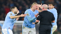 Erling Haaland was furious about the referees decision on the
