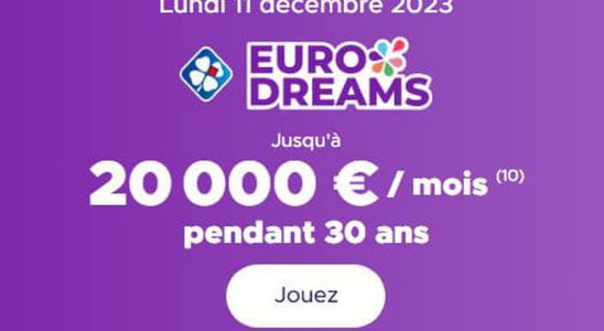EuroDreams FDJ result the draw for Thursday December 7 2023