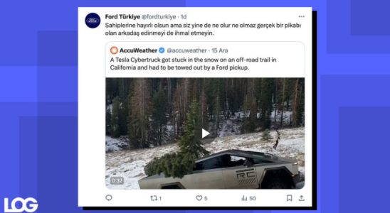 Ford Turkey made fun of the Tesla Cybertruck rescued with