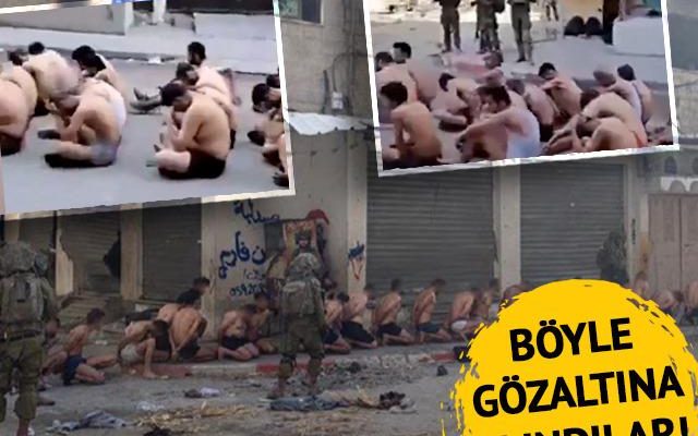 Inhuman scenes in Gaza He was stripped naked and detained