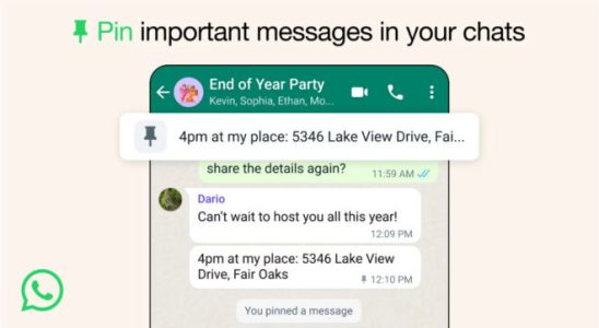 Message pinning feature is available for WhatsApp LOG