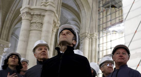 Notre Dame de Paris Emmanuel Macron launches the countdown one year