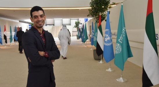 Tarek Ezzine young negotiator at COP28 learns not to speak