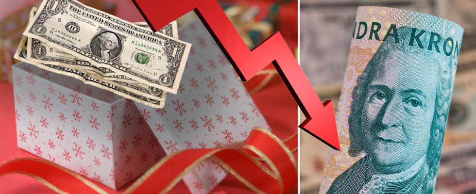 The dollar plummets for Christmas worth less than ten