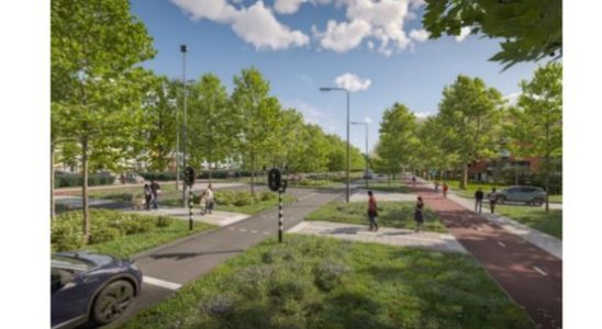 The municipality of Utrecht wants to redesign t Goylaan Linschotensingel intersection