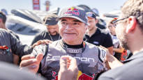61 year old Carlos Sainz made rally history and stood next to