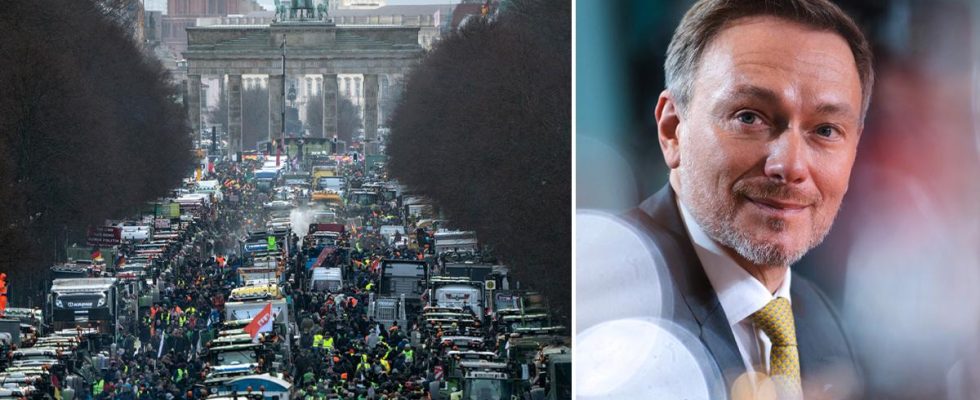 Agricultural protests in Berlin minister invited