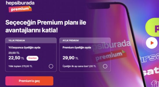 Hepsiburada Premium subscription fee has been increased