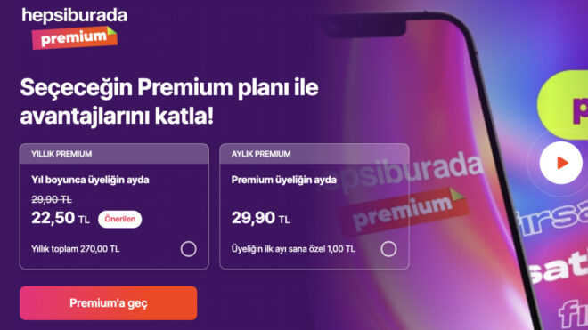 Hepsiburada Premium subscription fee has been increased
