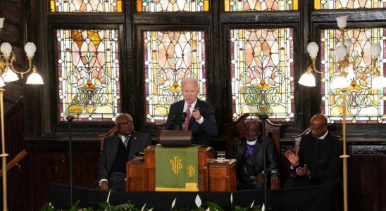 Joe Biden on the conquered territory of Charleston to try