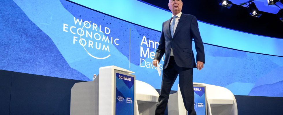 Klaus Schwab founder of the Davos forum favorite target of