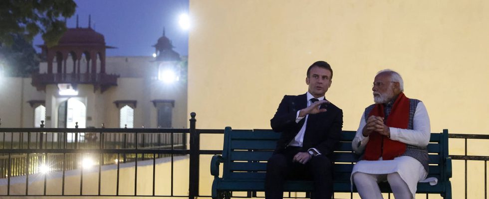 Macron in India human rights a taboo subject