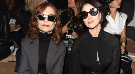 Monica Bellucci the fatal brunette and Isabelle Huppert the flamboyant