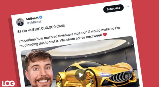 MrBeast shared a YouTube video for revenue testing on X