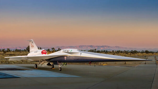 NASA and Lockheed Martin introduced Supersonic test plane X 59