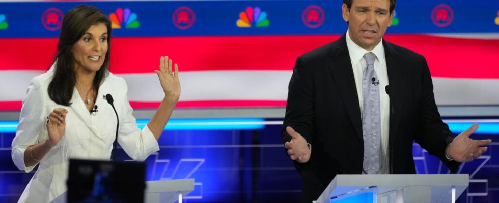 Nikki Haley and Ron DeSantis attack Donald Trump