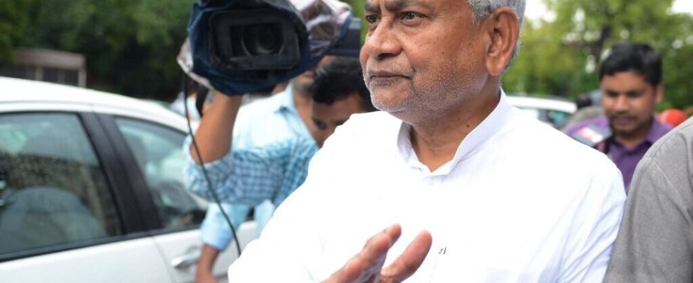 Opposition figure in the north of the country Nitish Kumar