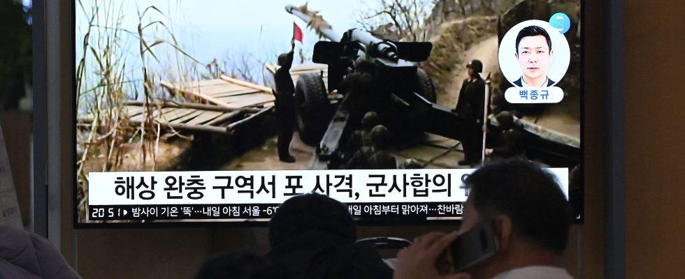 Pyongyang fires more than 60 shells near a South Korean