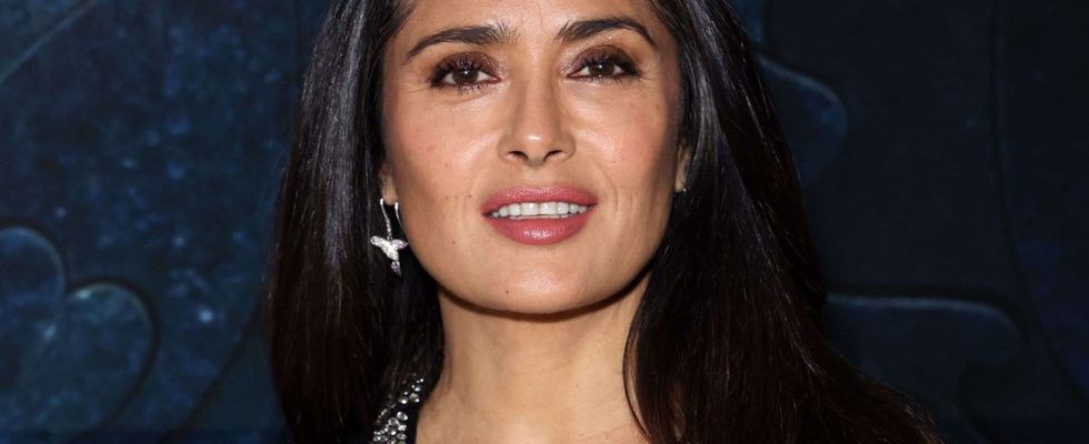 Salma Hayek Raises Temperatures by Posing Nude with Cascading Curls