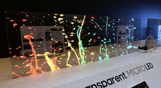 Samsung introduced the worlds first transparent MicroLED display