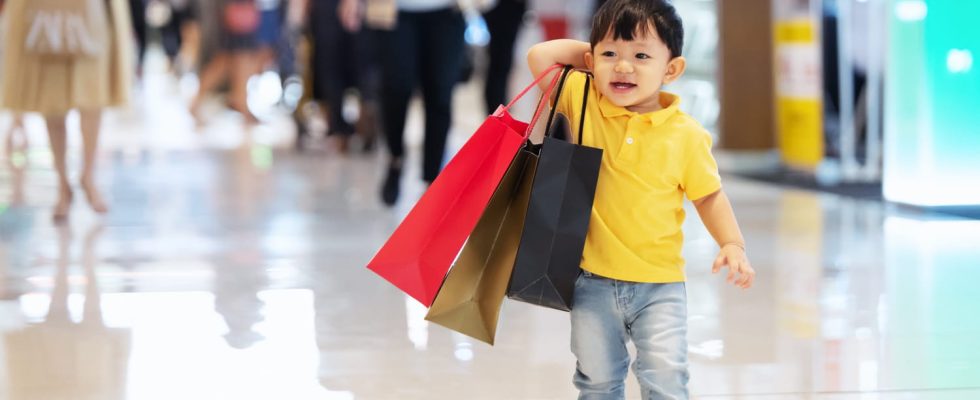 Shopping with your child without crises the technique to put