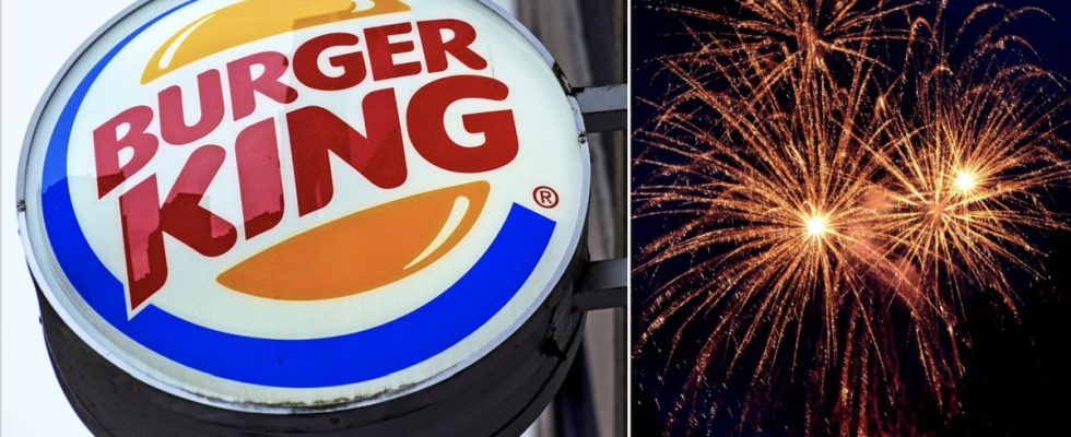 Shot fireworks into Burger King It was a bunch