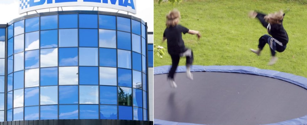 Stolen trampoline and bike at Biltema paid for plastic