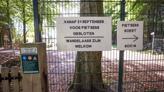 Stulpselaan Lage Vuursche will remain closed to cyclists for the