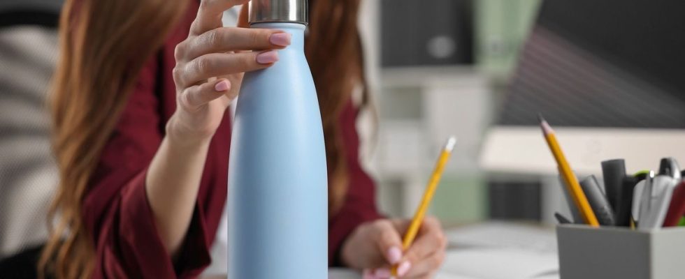 This part of your reusable water bottle can make you