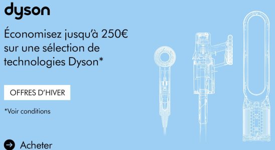 Up to E250 off Dyson products for winter offers