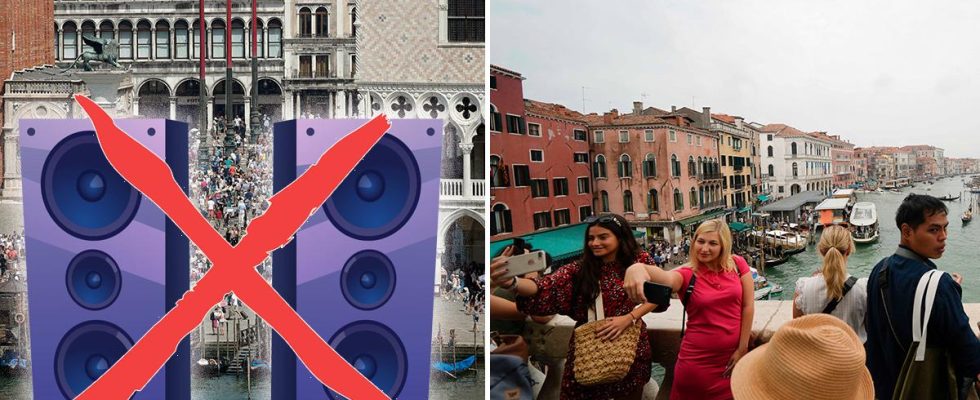 Venice forbids loudspeakers and large parties