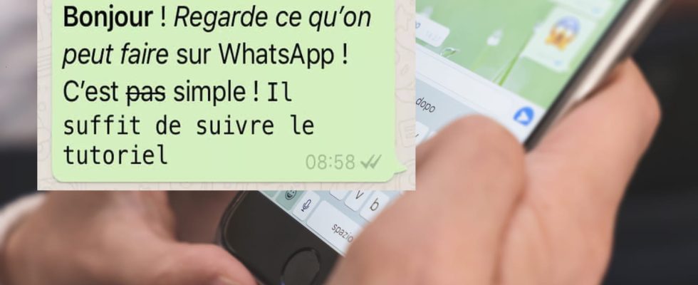 You may not know this but WhatsApp offers text formatting