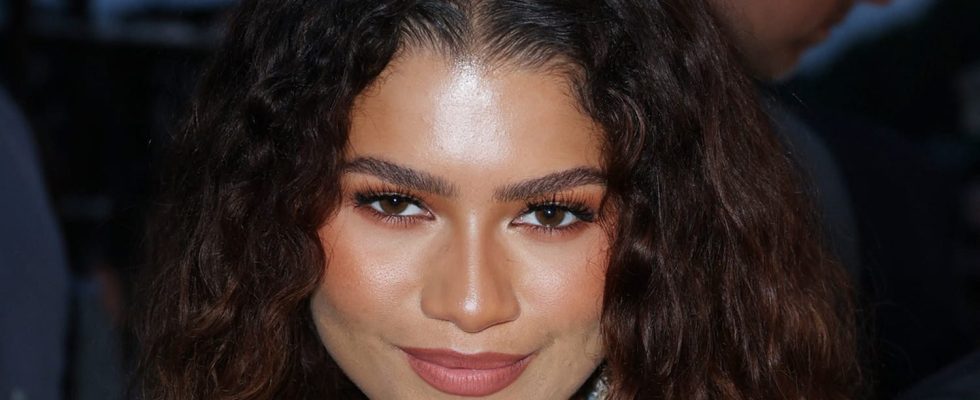 Zendaya tries a futuristic version of the fringed bun and