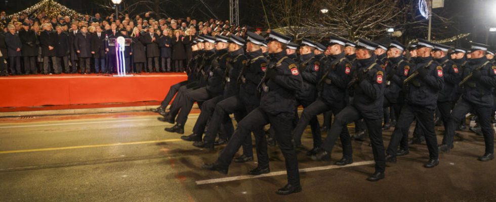 in Bosnia Herzegovina new nationalist parade of the Serbian world