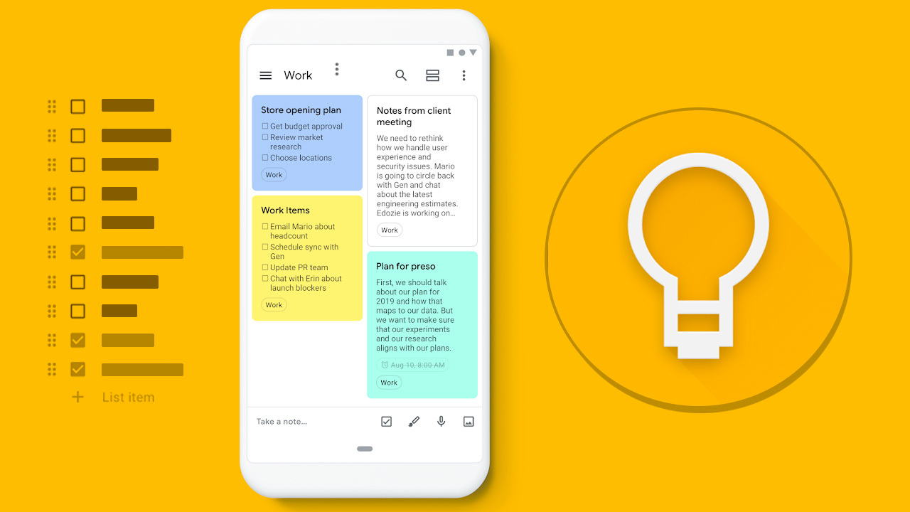 Google Keep Tries a New Feature on Android