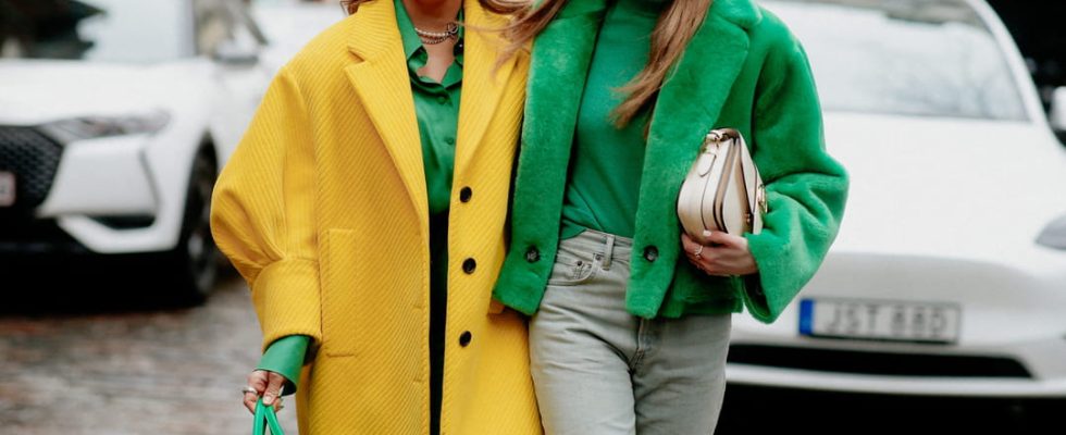 70 super colorful looks to brighten up winter silhouettes